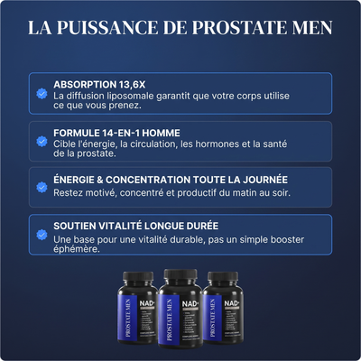 Liposomal NAD+ pour hommes