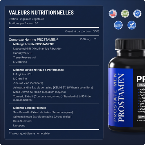 Liposomal NAD+ pour hommes
